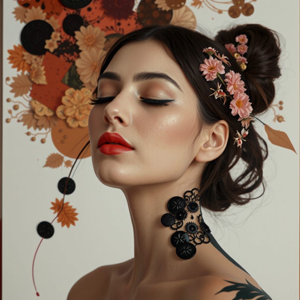 Ethereal Woman in Surrealist Dreamworld