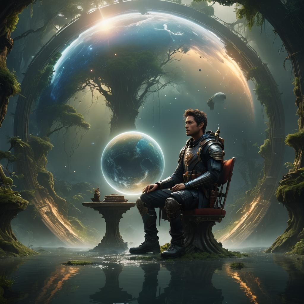 Fantastical Matte Painting in Hyperrealistic Style