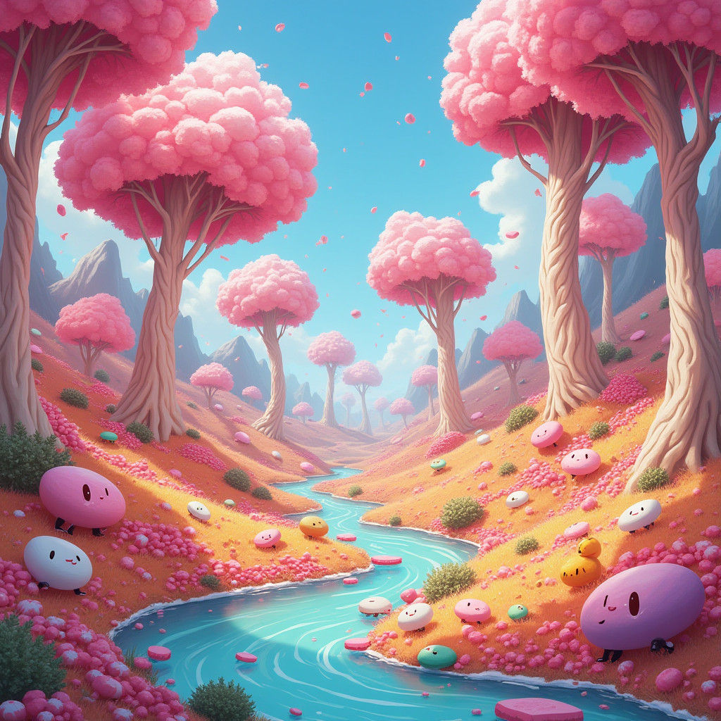 Whimsical Candyland Wonderland with Edible Delights