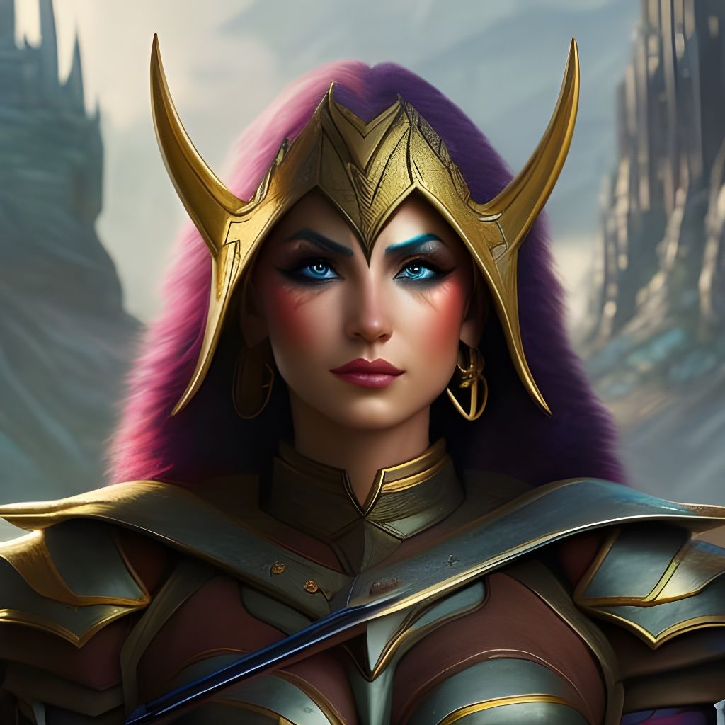 Warrior Elf Girl Portrait in 8K Resolution