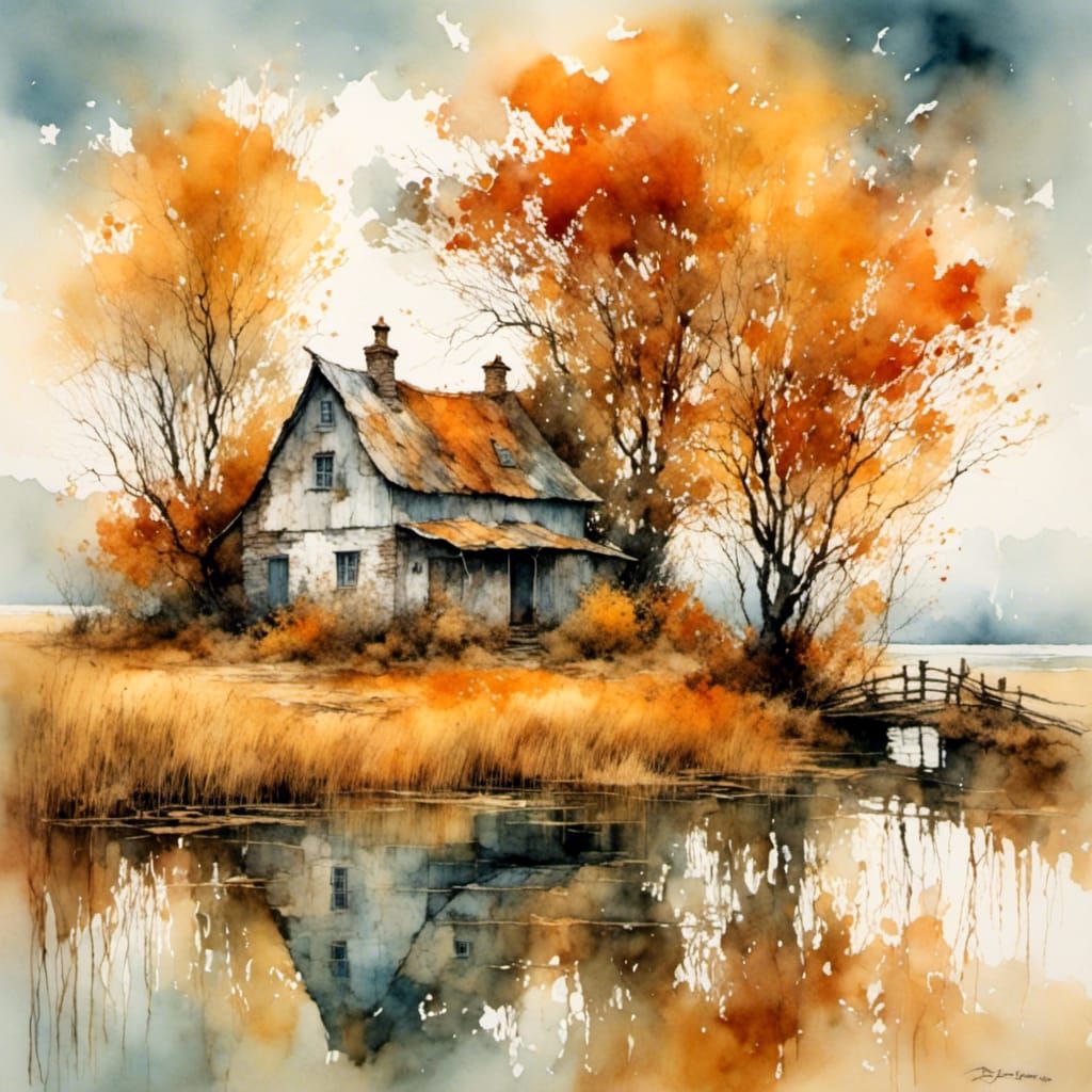 Autumn Cottage Retreat in Lake