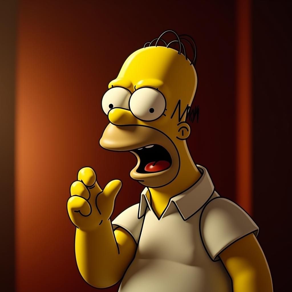 Homer Simpson's Agonizing Wince on 35mm Film