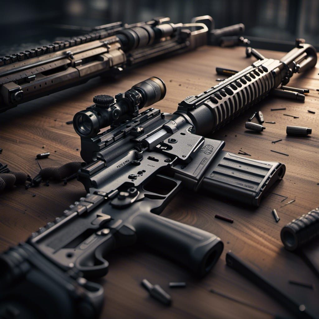 Hyperrealistic Assault Rifle in 4K HDR