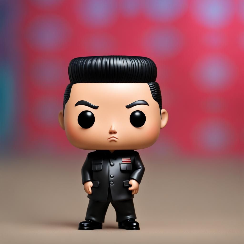 Hyperrealistic Kim Jong-un Funko Pop Concept Art