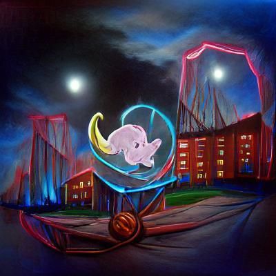 Whimsical Circus Elephant Illustration