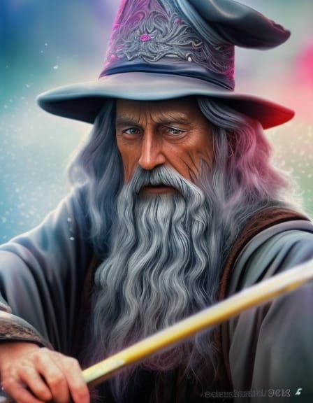 Photorealistic Wizard in Cinematic Style