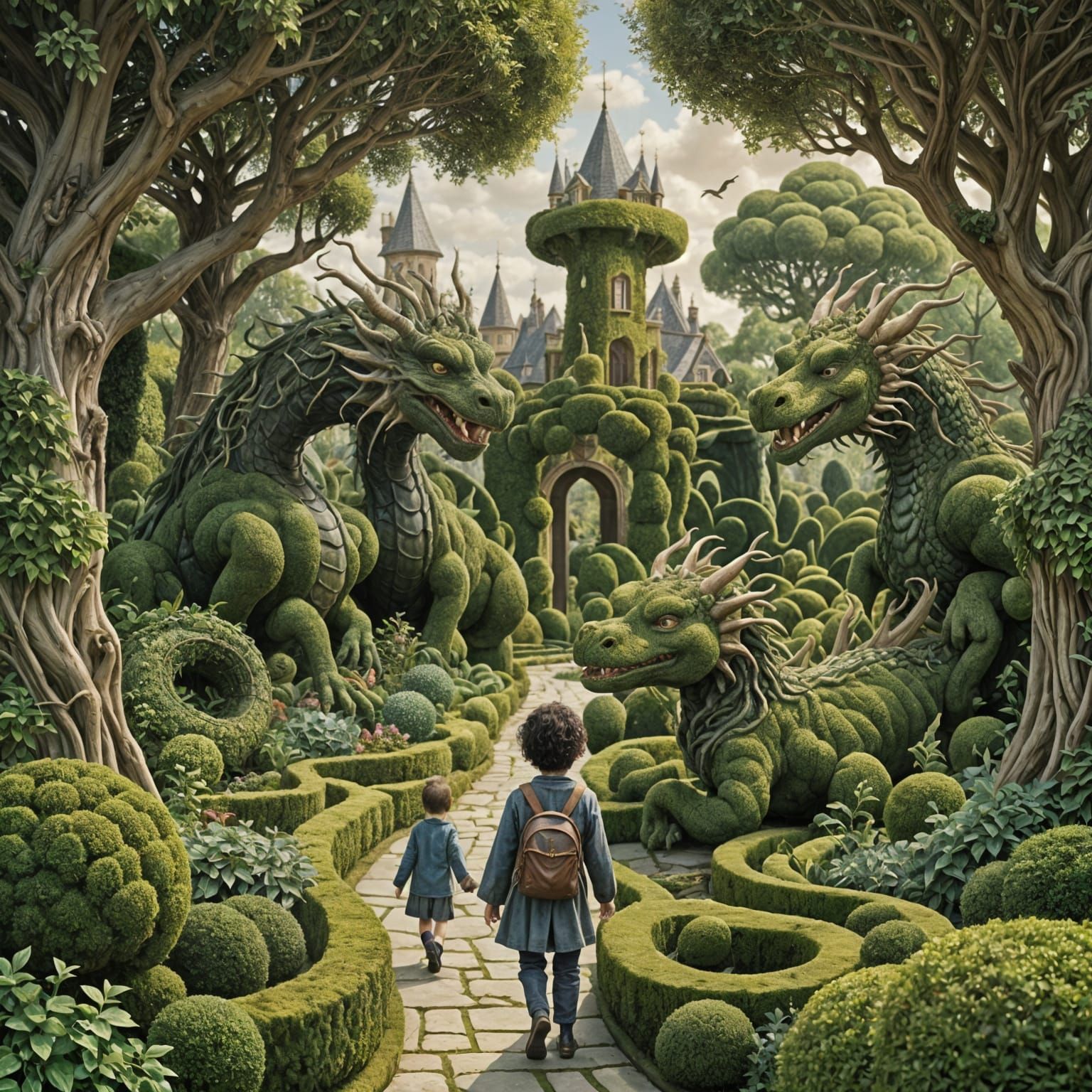 Surreal Journey Through a Whimsical Dreamscape