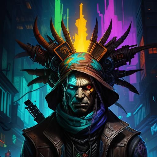 Intricate Shadowrun Totem Splash Art