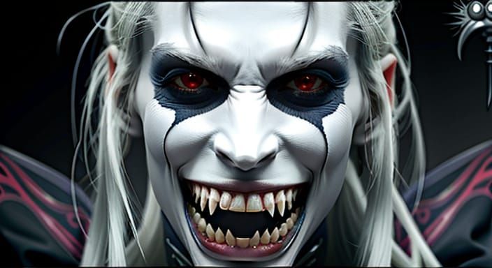 Sinister Young Woman in Sepia Tone, Hyper-Realistic Cinemati...