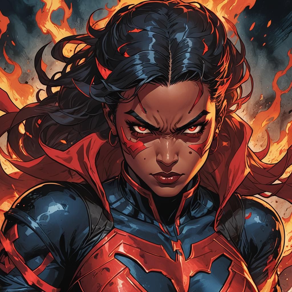 Hellgirl: Fierce Superhero Comic Book Art