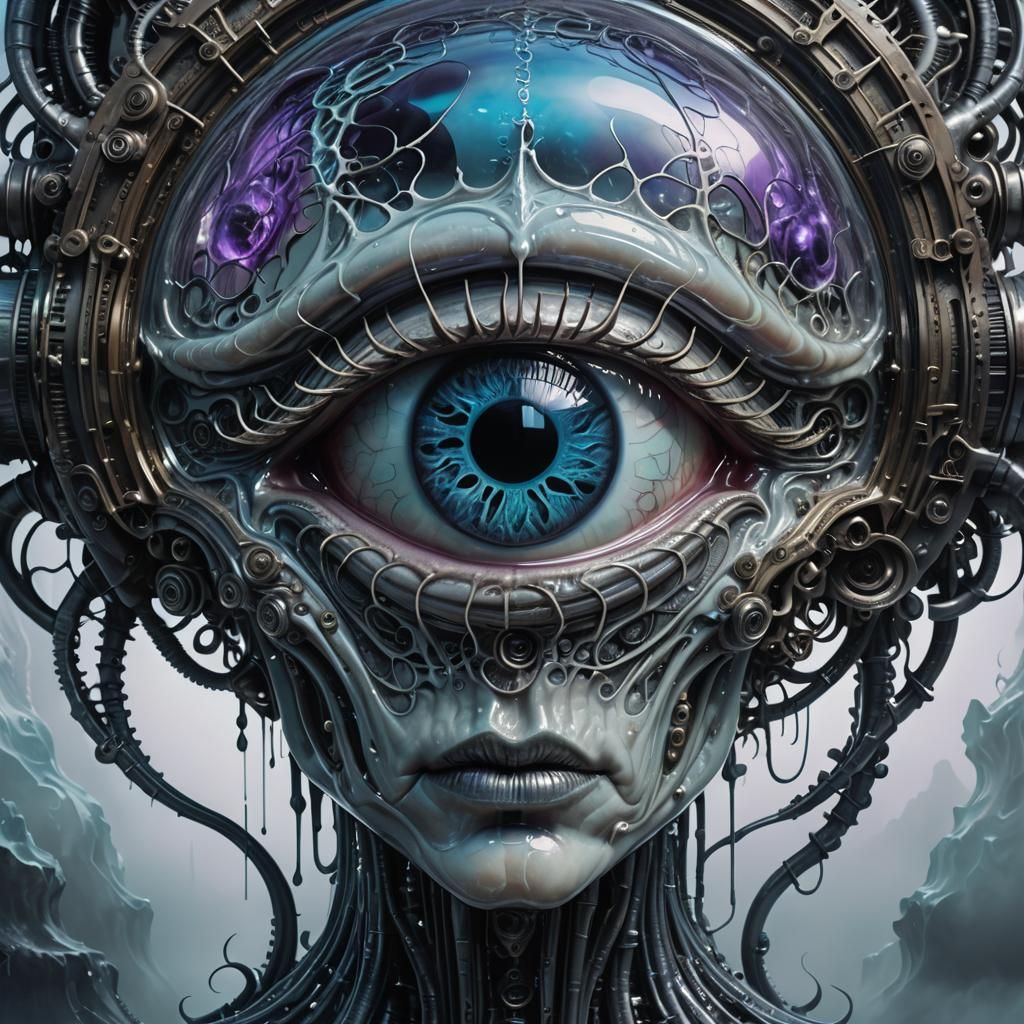 Biomechanical Surrealism: Eye and Brain in Glass