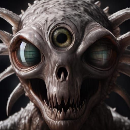 Gargantuan Moray Eel Frozen in a Malevolent Grin