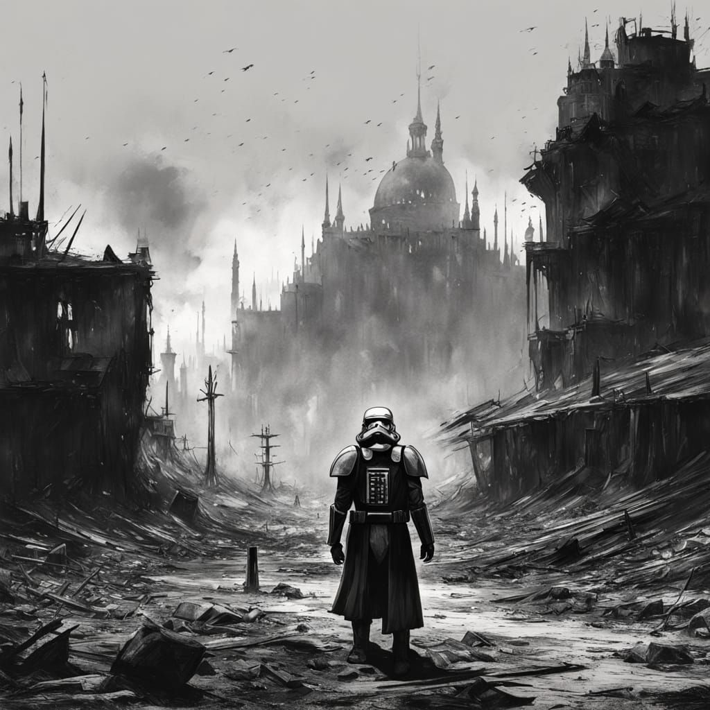 Ominous Stormtrooper of the Dark Side