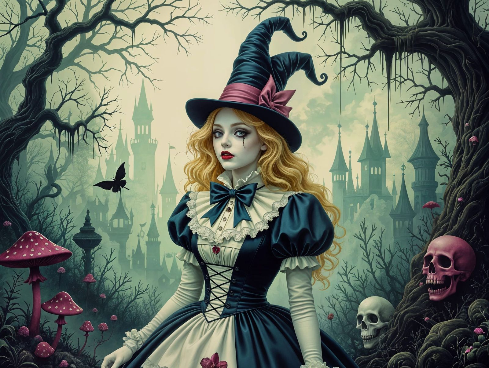 Baroque Surrealism in Dark Wonderland