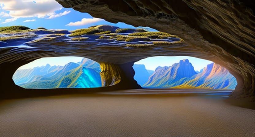 Ethereal Hidden City at Earth's Core