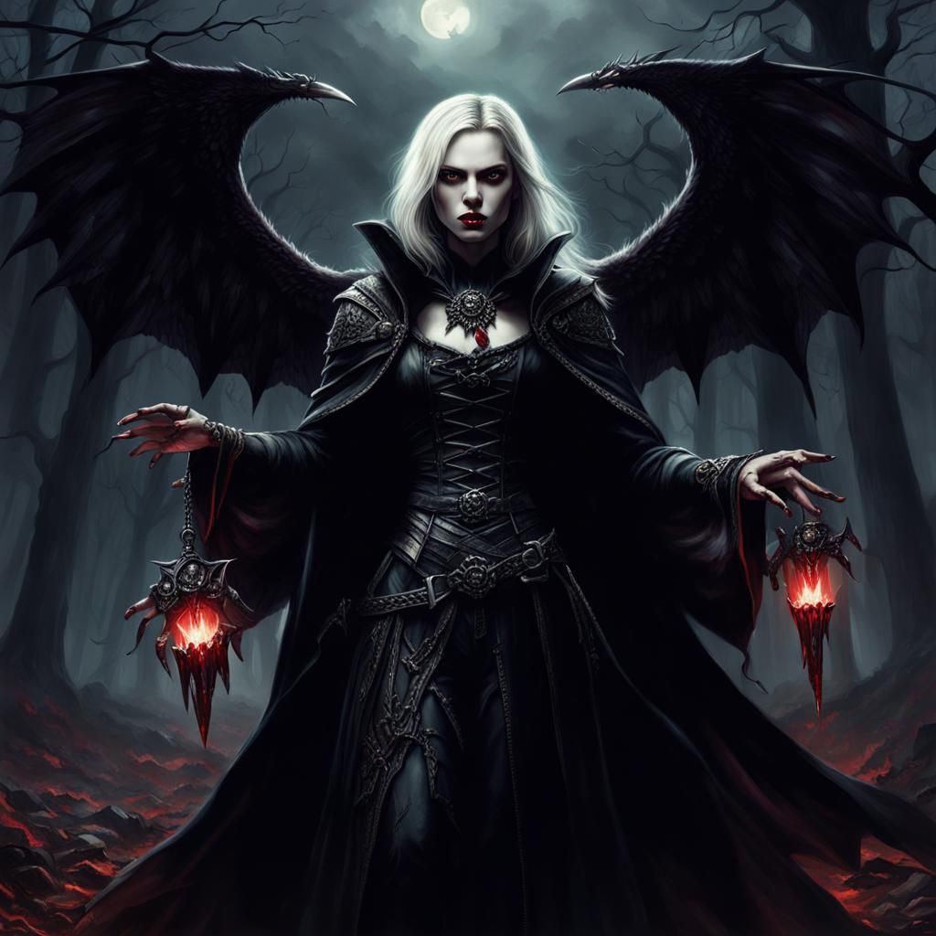 Vampire Witch Angels on the Hunt