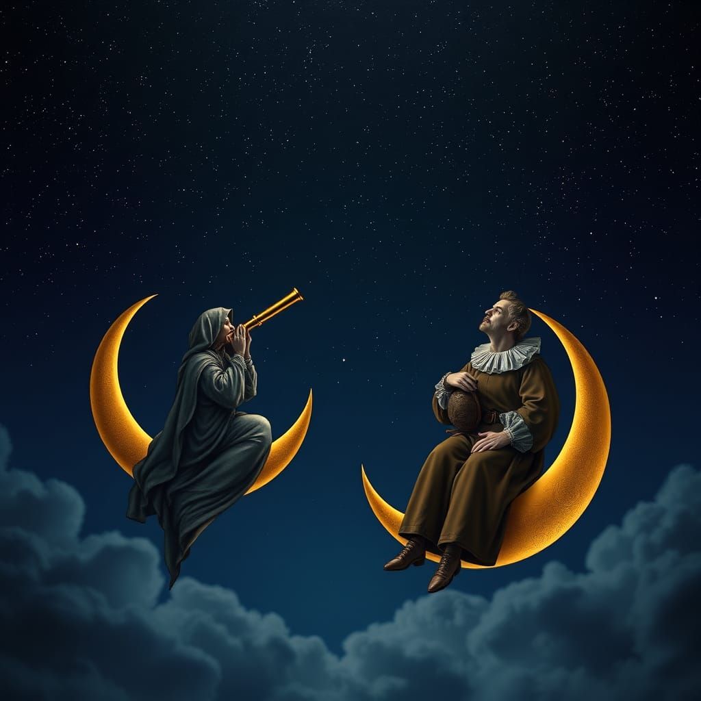 Night Sky Featuring Galileo and Ghost