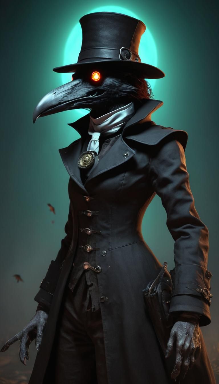 Werewolf Guardian and Young Plague Doctor