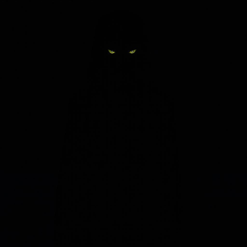 Dark Ghostly Apparition in Lovecraftian Horror Style