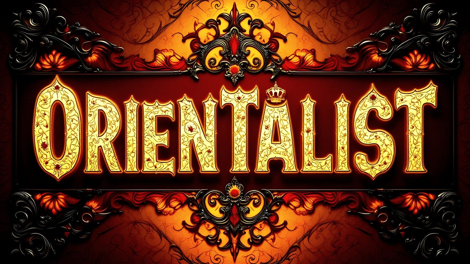 Orientalist Mosaic Tiles with Vibrant Colors and Backlightin...