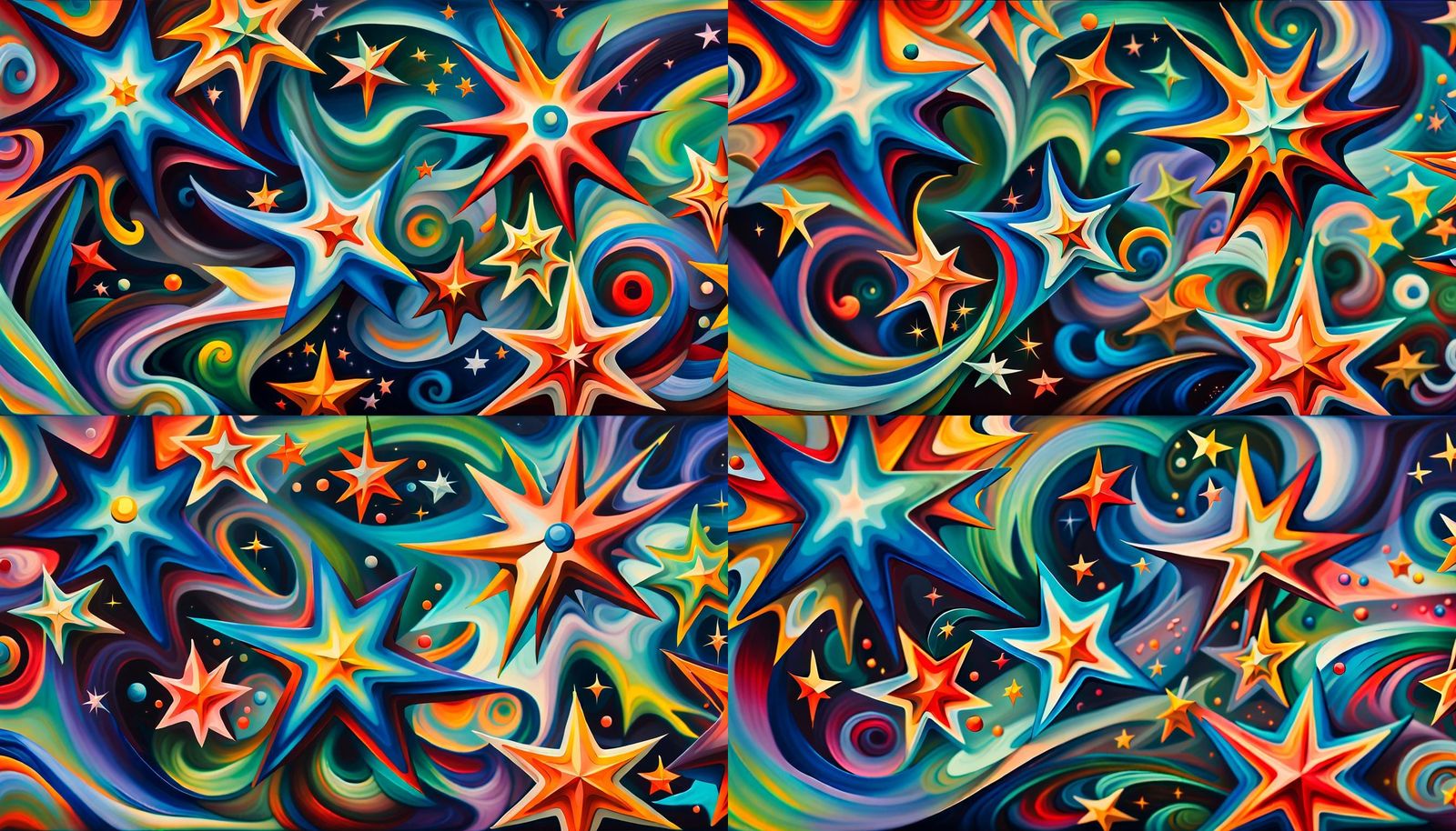 Harmonious Star Cluster Formation in Impasto Style