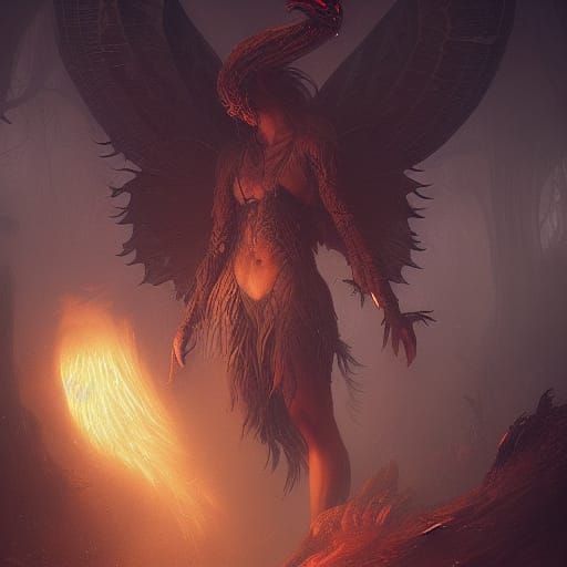Dark Fantasy Mythical Creatures in Detailed Concept Art