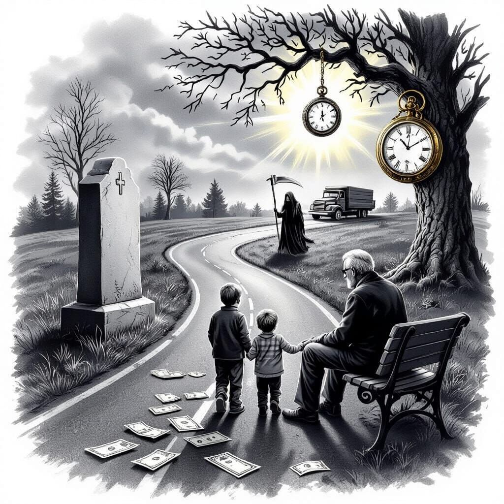 Realistic Tattoo Design of Life's Journey