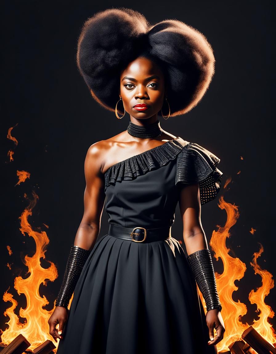 Elegant Portrait in Early 20th-Century Style