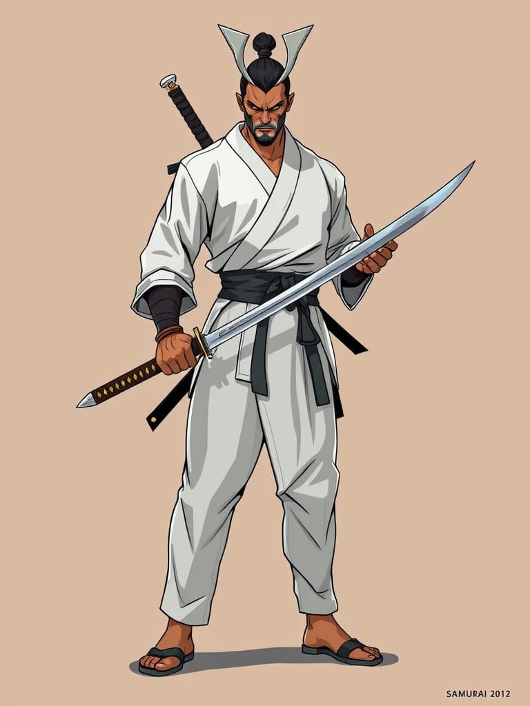 Timeless Samurai Warrior in Ancient Style