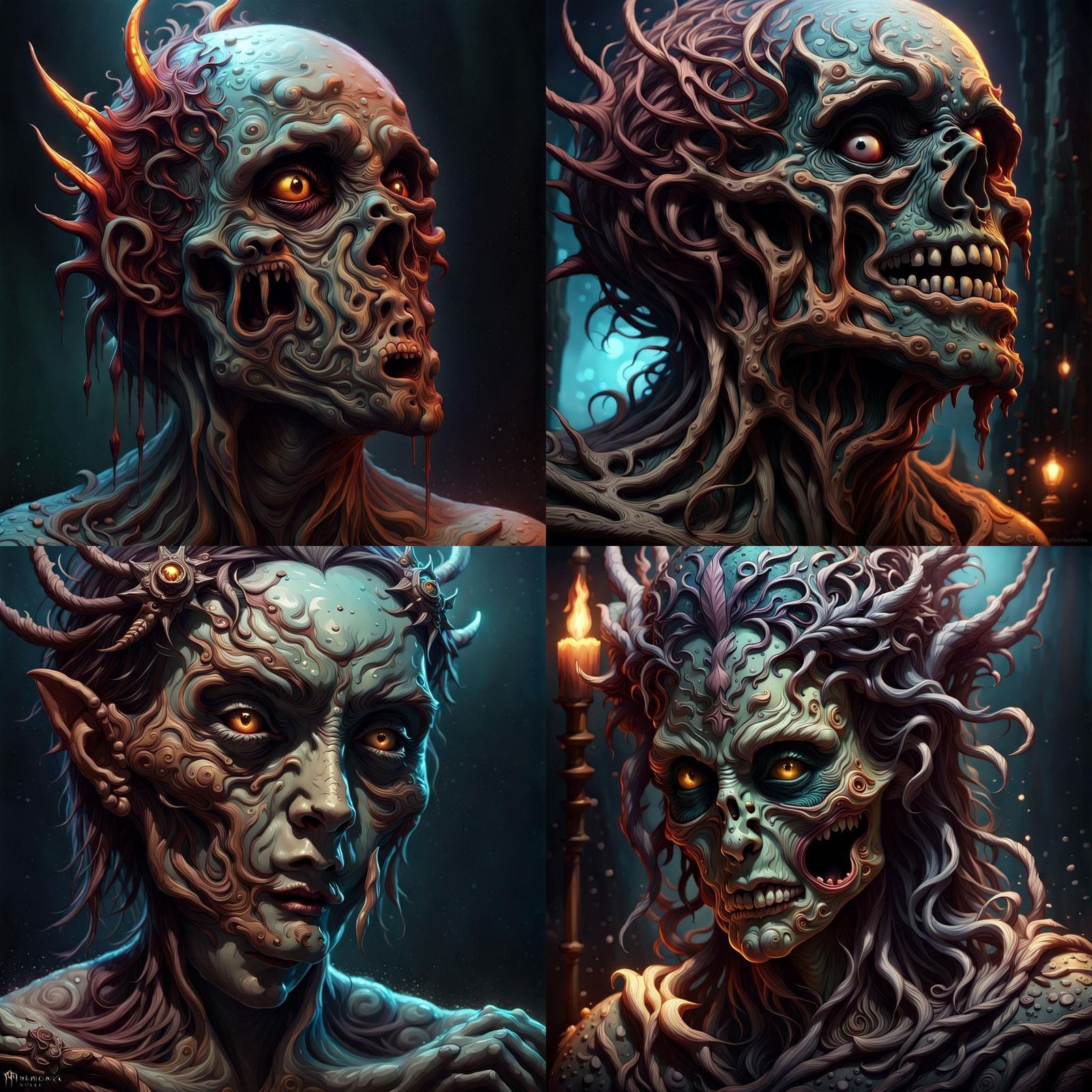 Dark Fantasy Art in Hyperrealistic Style