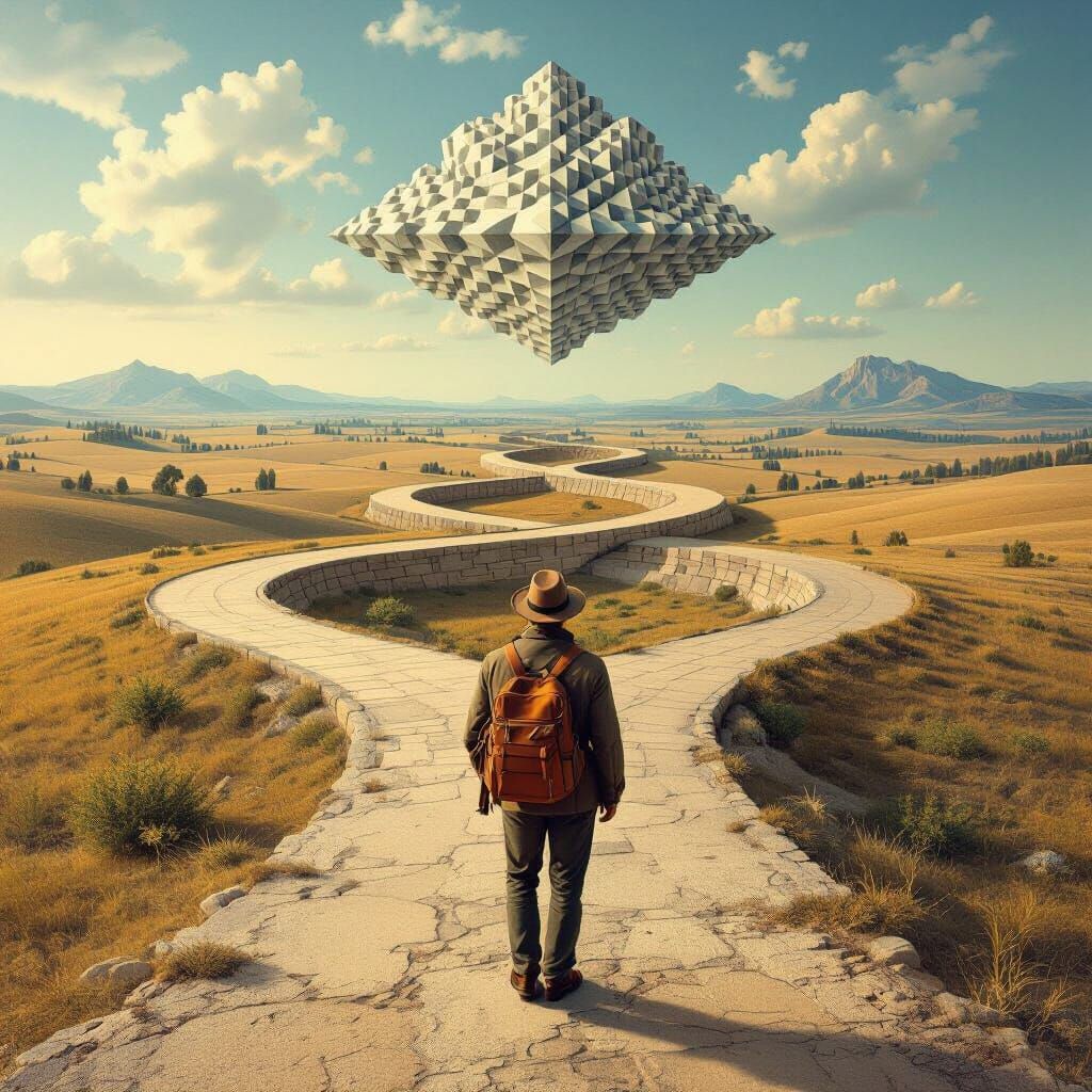 Infinite Paths: A Surreal Journey