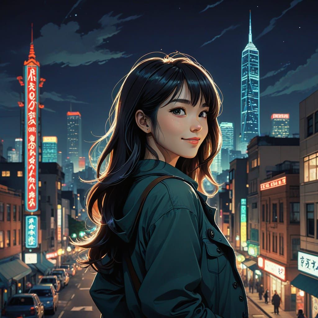 Intricate Art Deco Woman with Dragon Eyes in Urban Fantasy S...