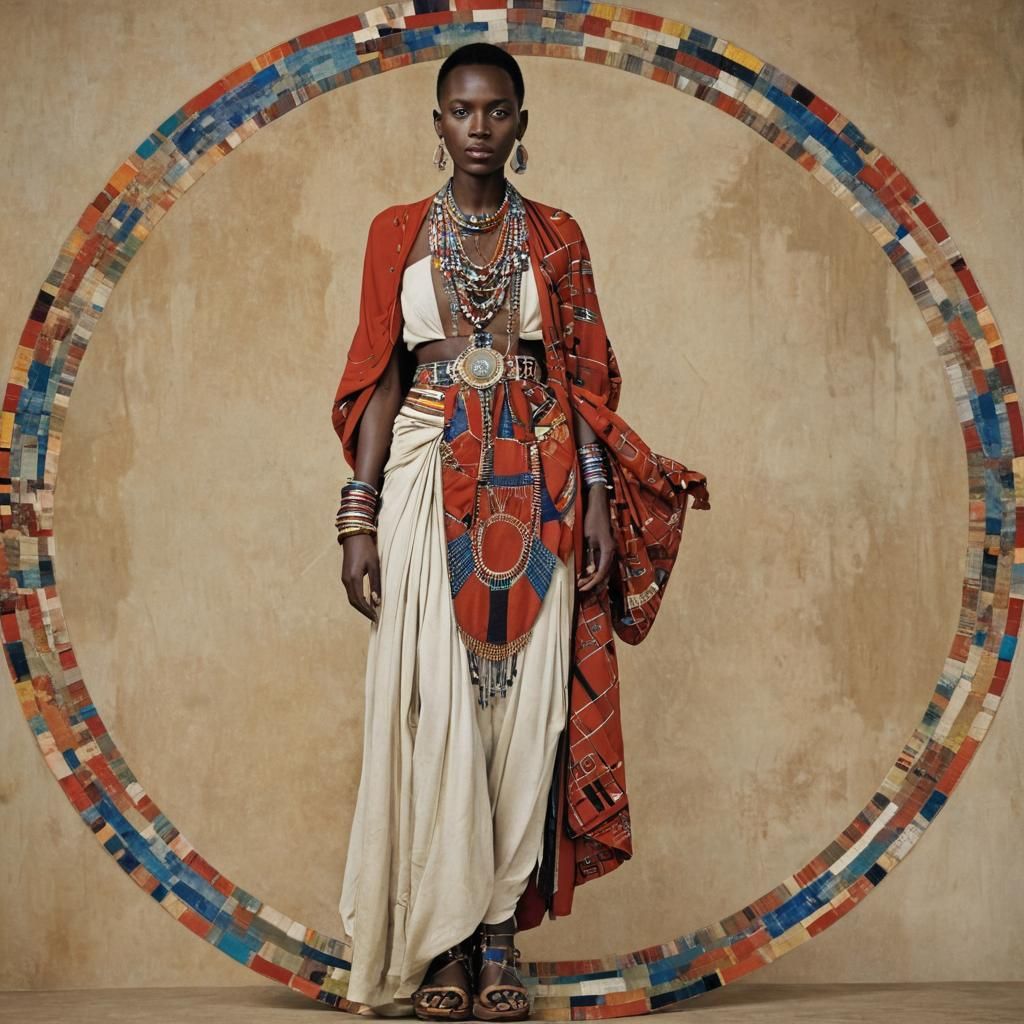 Maasai Beadwork in the Style of Art Nouveau