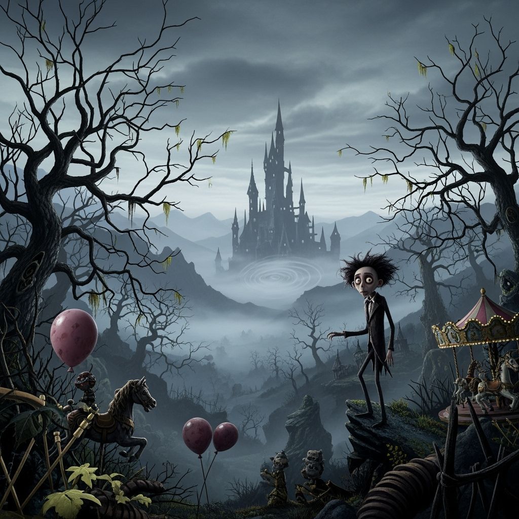 Grimdark Scene in Stop-Motion Style