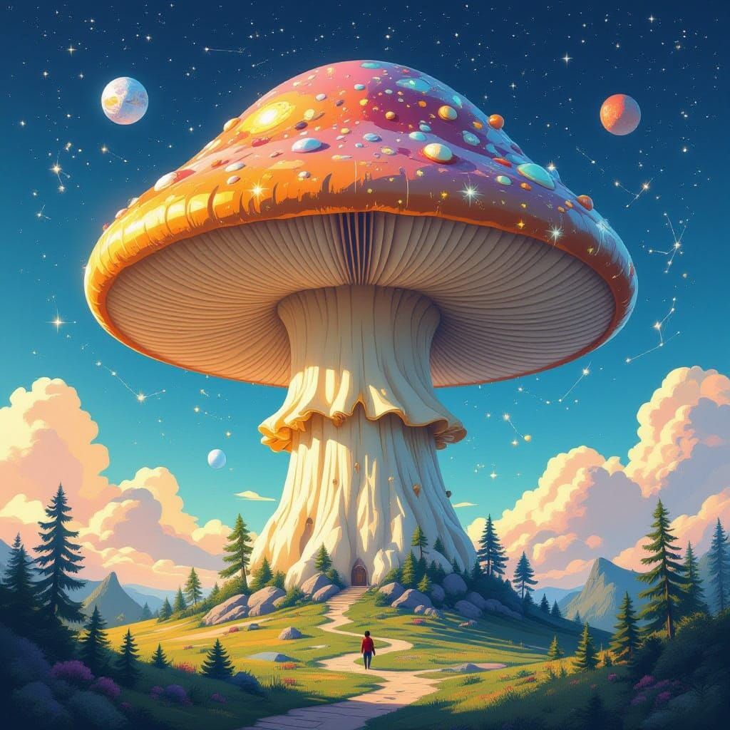 Cosmic Mushroom Forms in the Stars