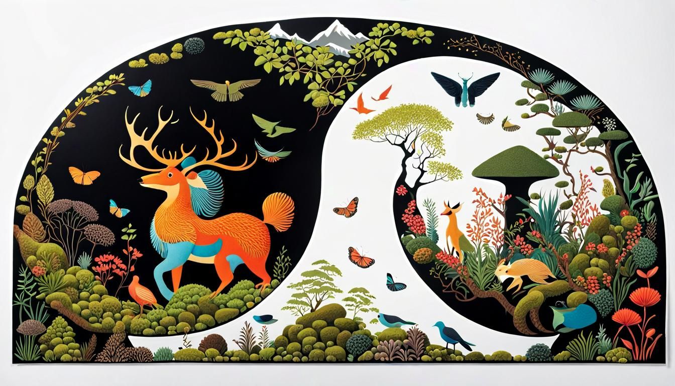 Mythological Creatures Unite: A Surrealist Menagerie