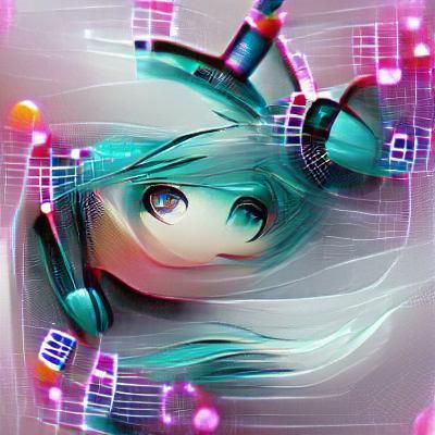 Hatsune Miku Digital Anime Illustration