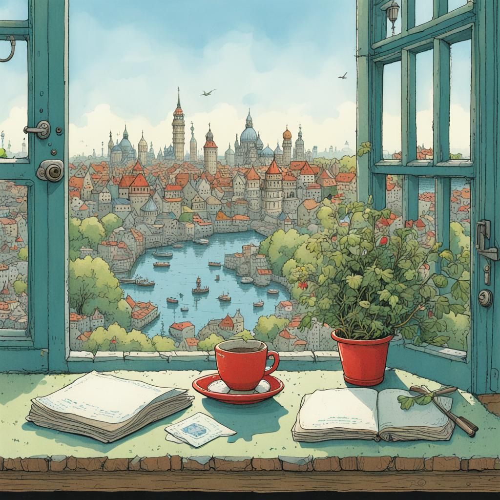 Whimsical Illustration in Kemp and Adolfsson Style