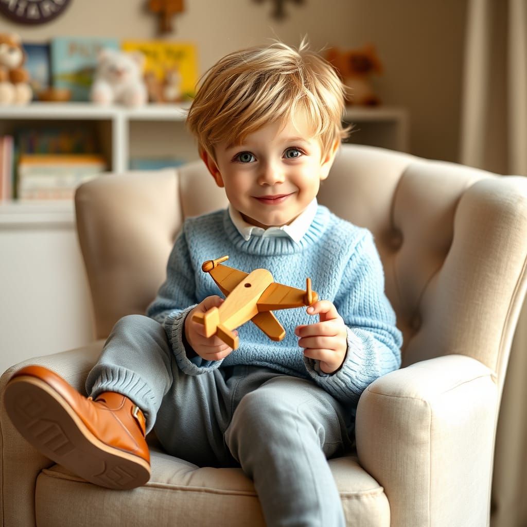 Little Prince Plays in Palace Nursery