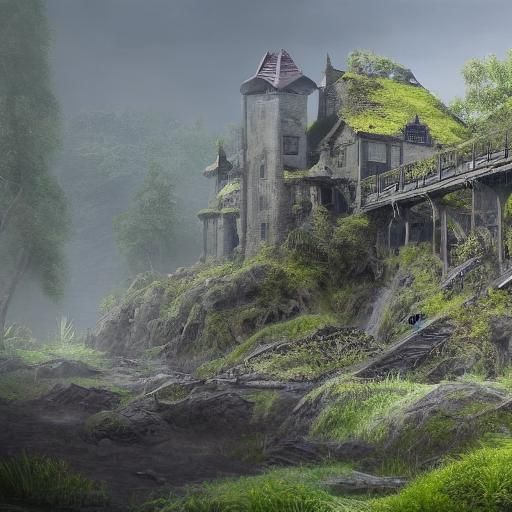 Age of Moss: Detailed Matte Painting