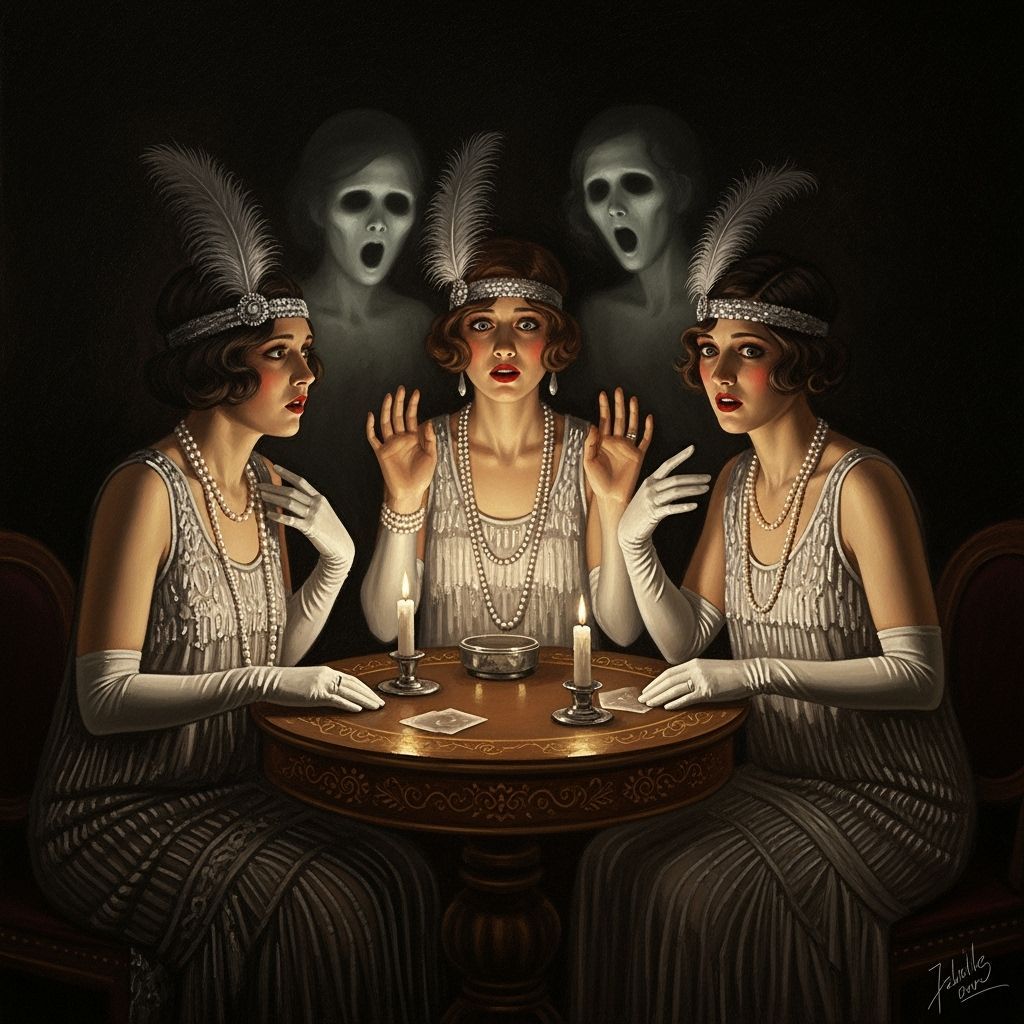 1920s Heiresses Seance Creates Ghostly Apparition as Matte O...