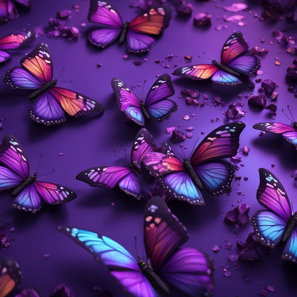 Purple Butterflies