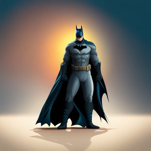 Hyperrealistic Batman Splash Art: Detailed Concept