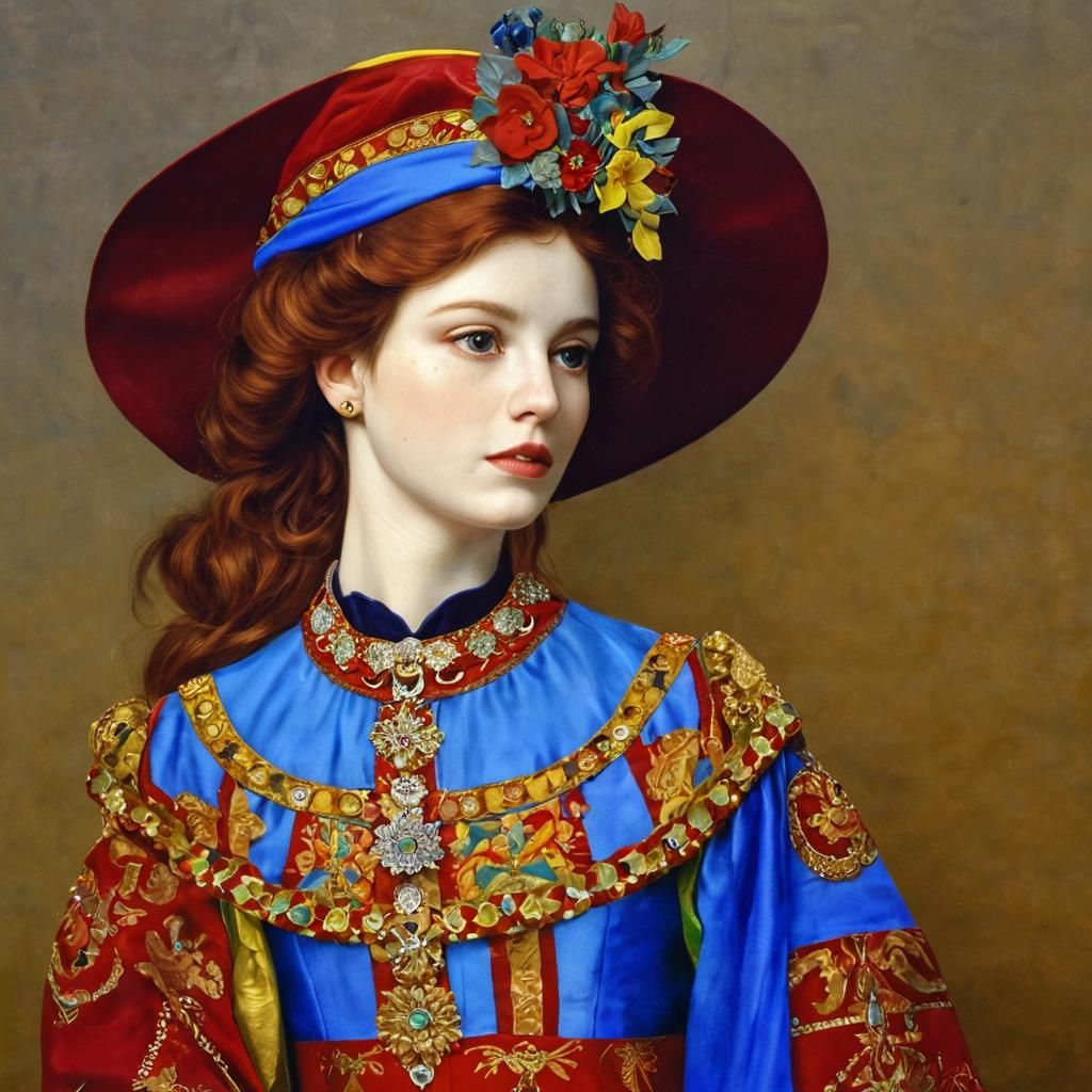 Colorful Abstract: Red, Green, Yellow, Blue, Gold