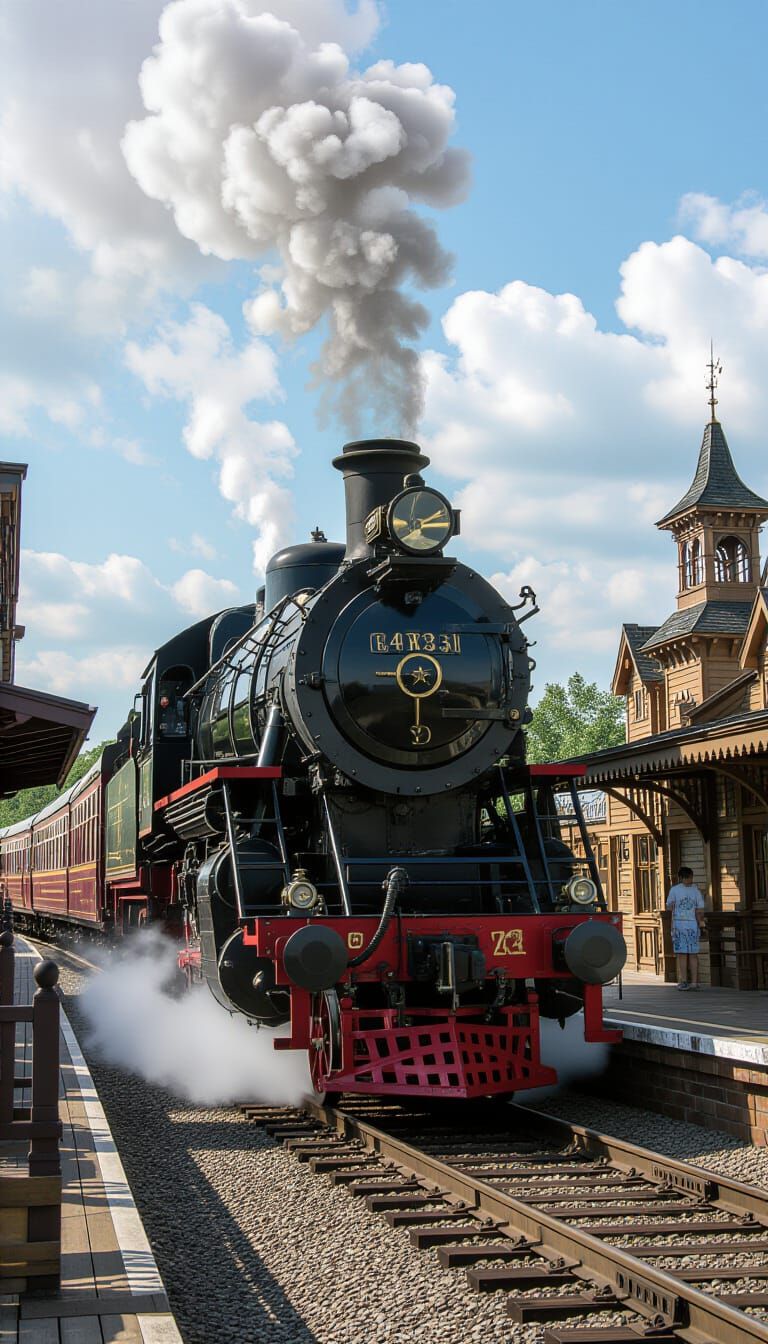 Steampunk Spaceship Launches from Victorian Planet