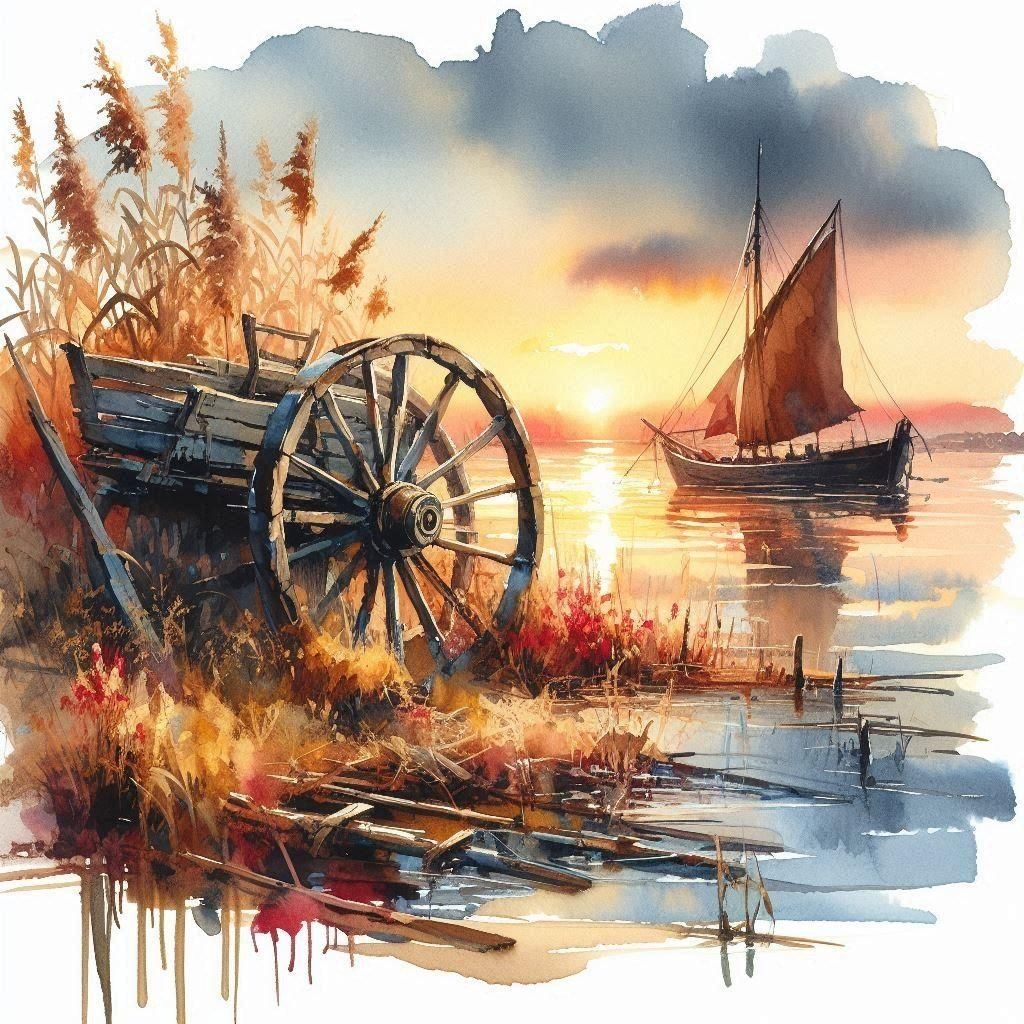 Picturesque Scene by the Water