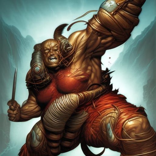 Berserker Juggernaut in Comic Book Art Style