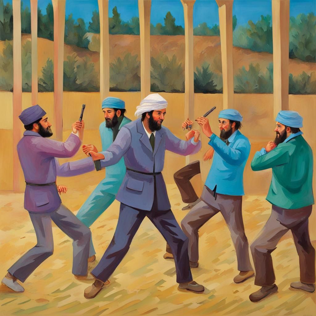 Mujahideen dancing to Abba