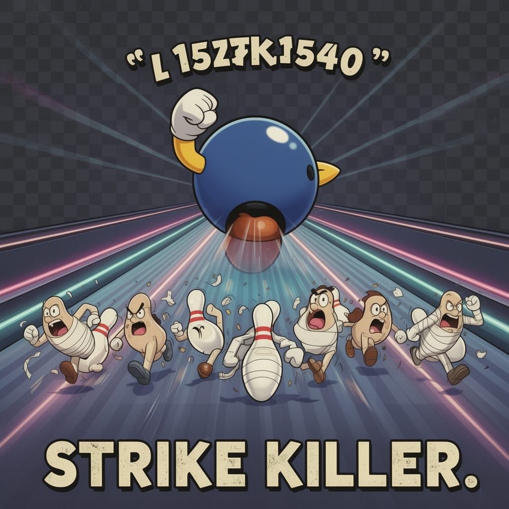 Bullet Bill Bowling Strike Killer Cartoon Style