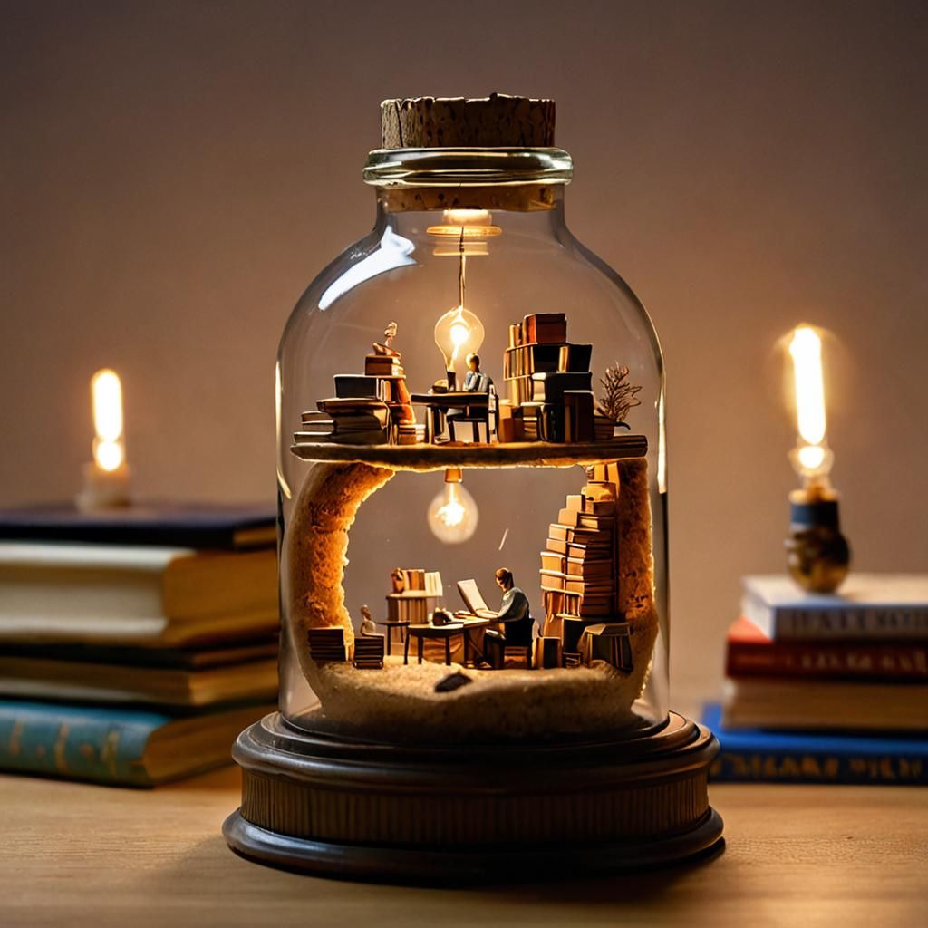 Miniature World in a Bottle: A Handheld Story